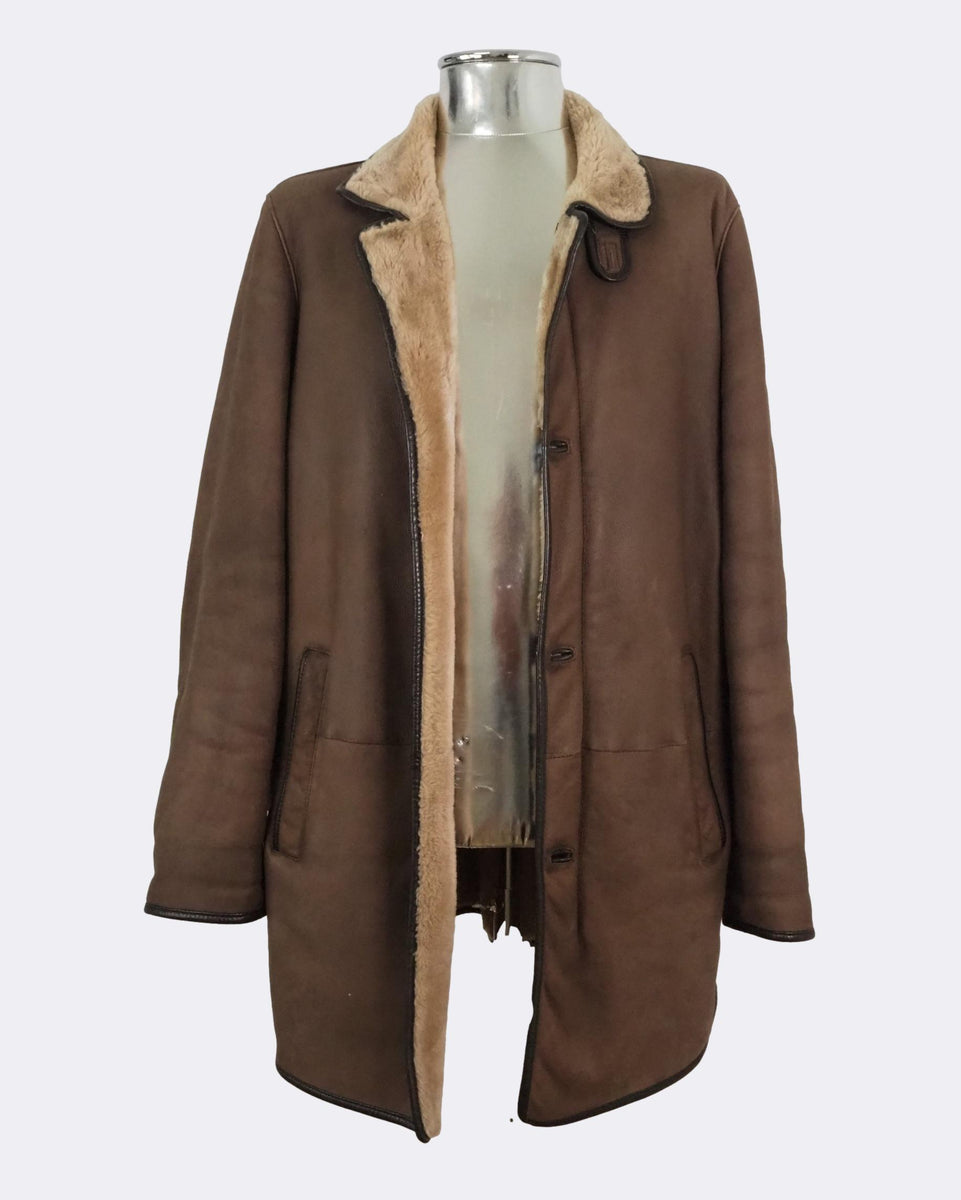 ジャケット・アウター ARMANI EXCHANGE - sheepskin flare coat Short Faux Shearling Jacket | Armani Exchange