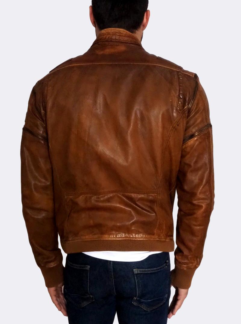 Diesel 'Limiss' Leather Jacket – atemporali