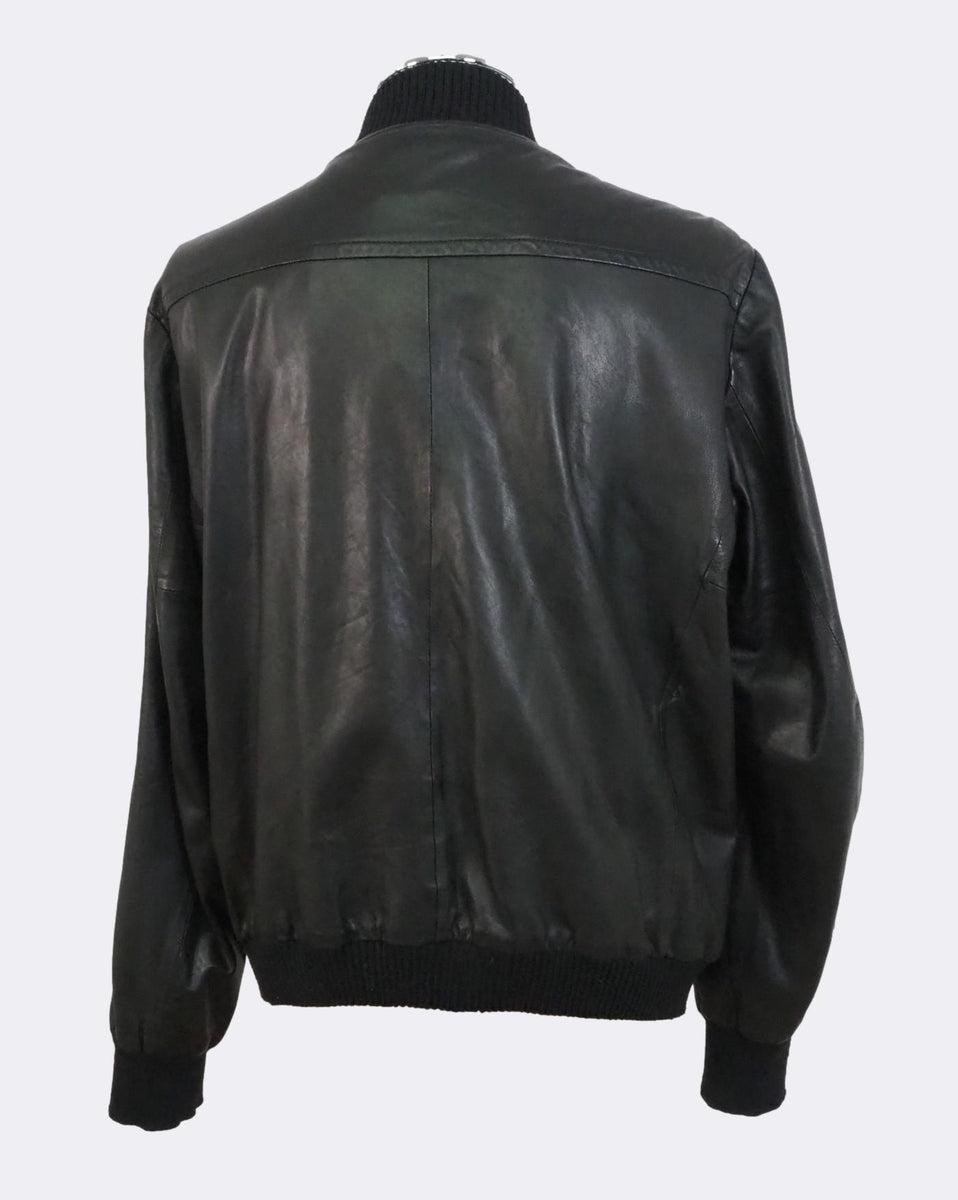 ジャケット・アウター DISEL BLACK GOLD lamb lether jackets DIESEL MENS JACKET BIKER LAMB LEATHER BLACK GOLD 100