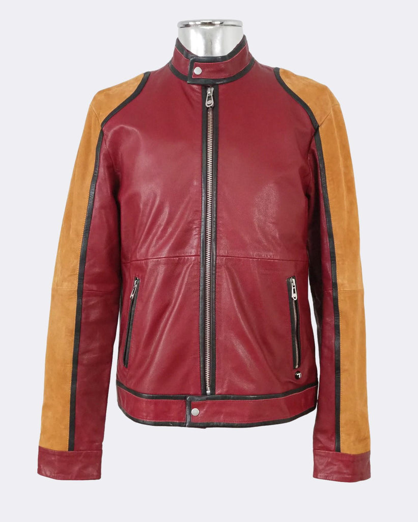 Trussardi leather shop jacket price