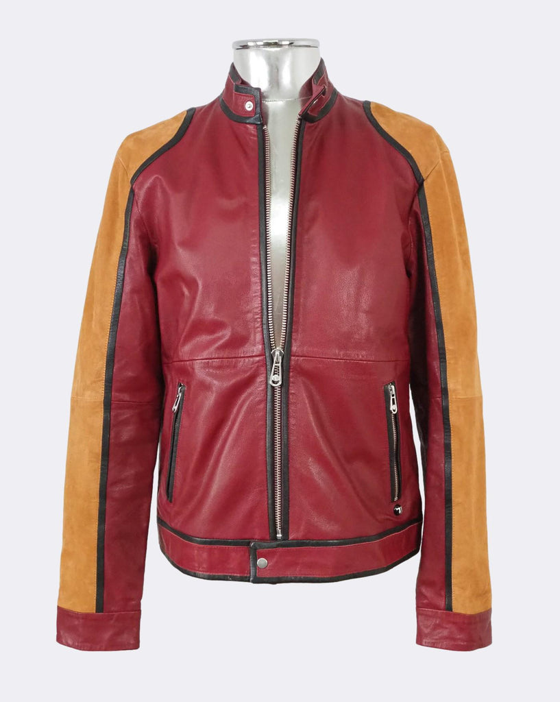 Leather and Suede Bi-colour Jacket