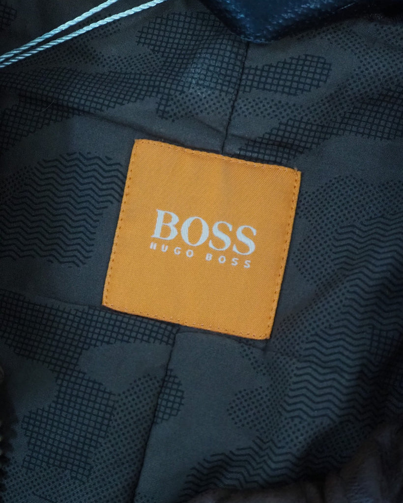 Hugo boss clearance lambskin leather jacket