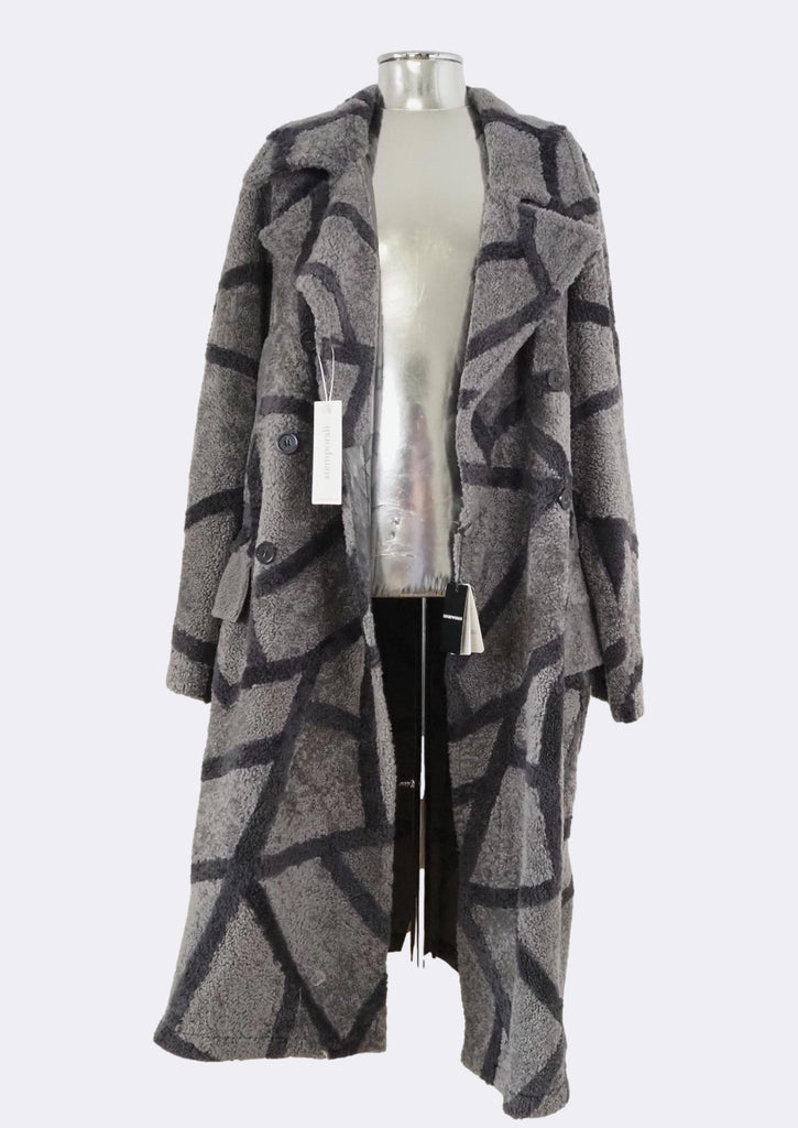 Reverse Shearling Leather Coat