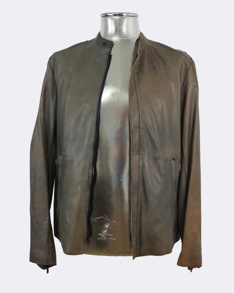 Tonal Lambskin Leather Jacket