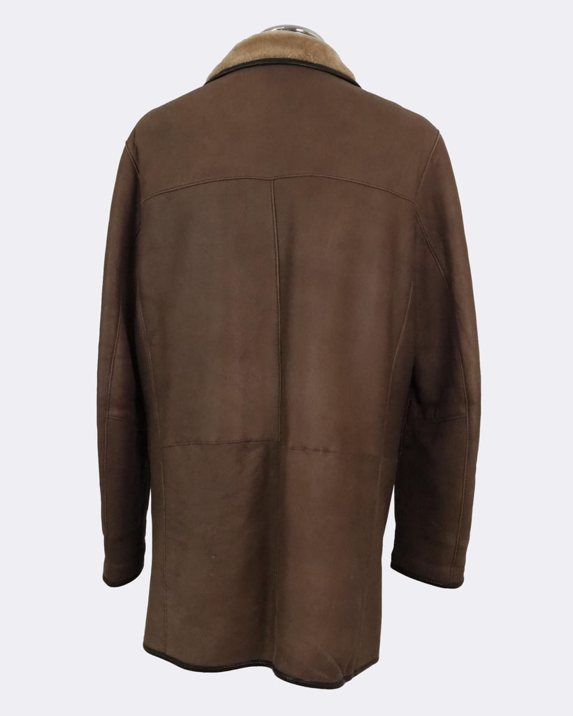 Vintage Armani Brown Leather Jacket This Armani | Depop