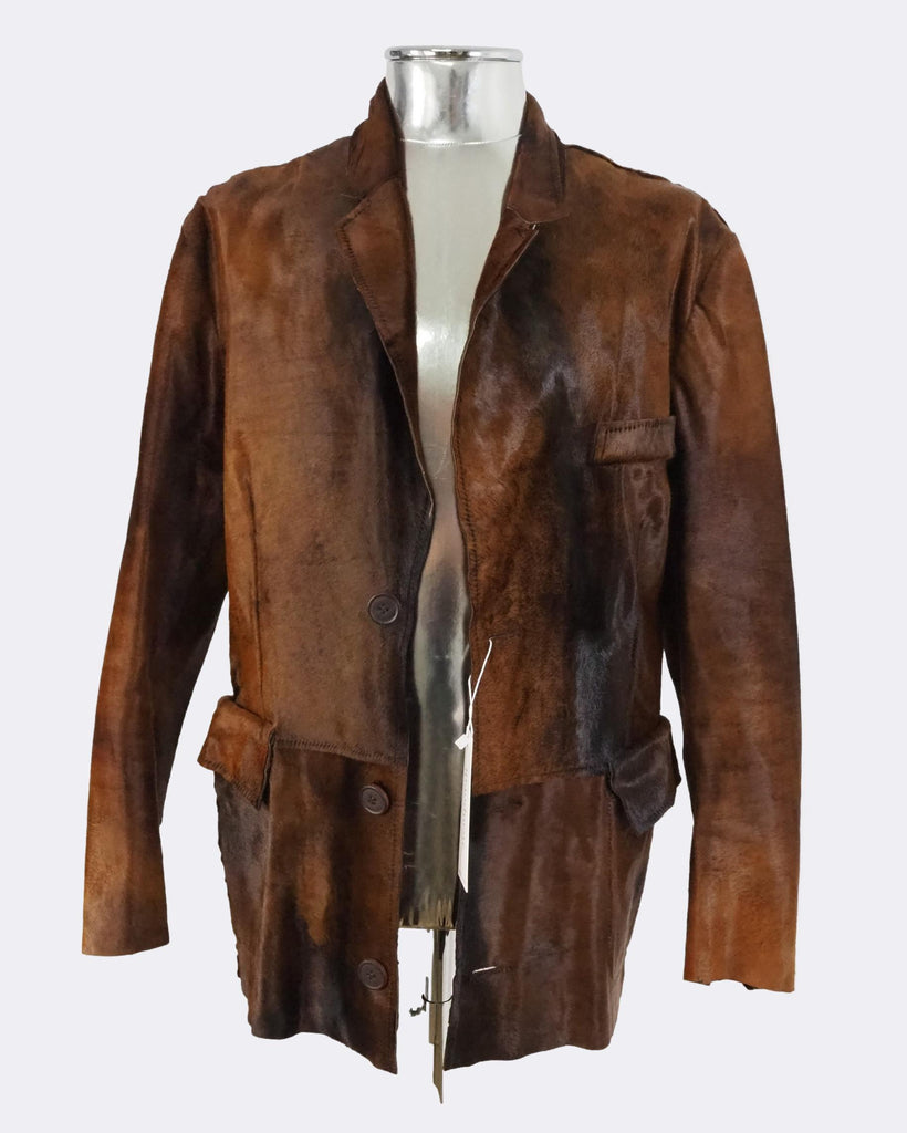 Calf Hair Leather Jacket