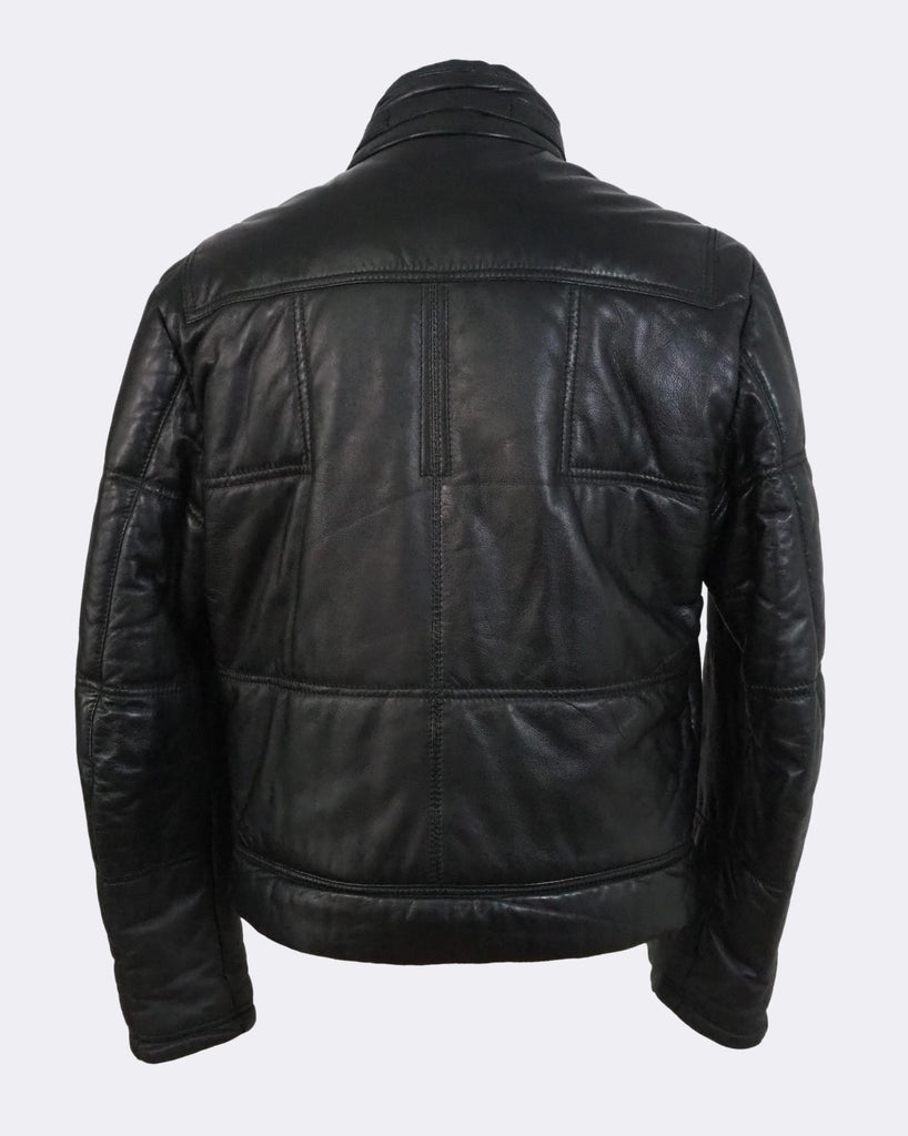 DIRK BIKKEMBERGS ライダースレザージャケット 羊皮 中綿 M 1990's-2000's 