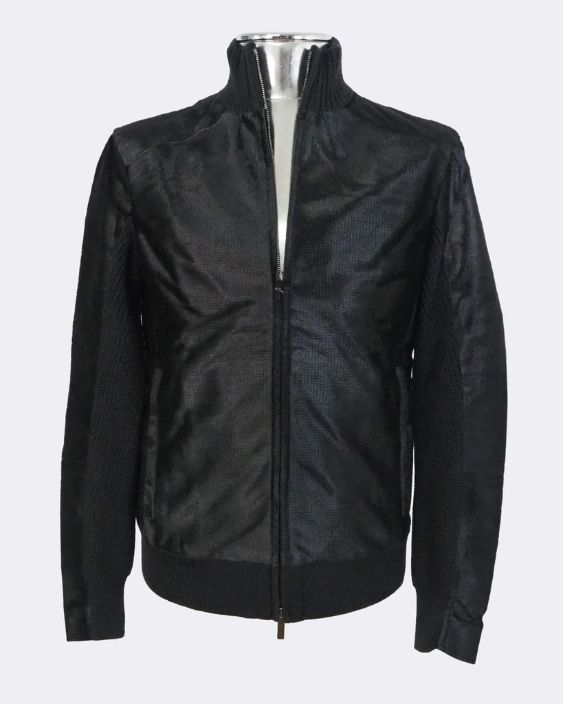 Shearling Leather & Wool Jacket