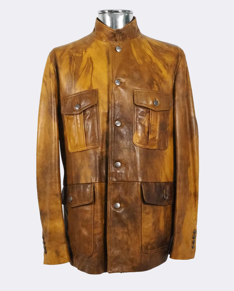 Marble Leather Jacket