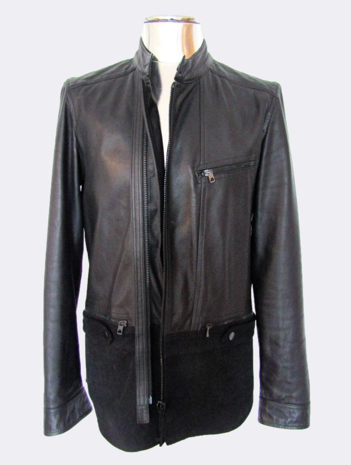 Leather and Canvas Jacket