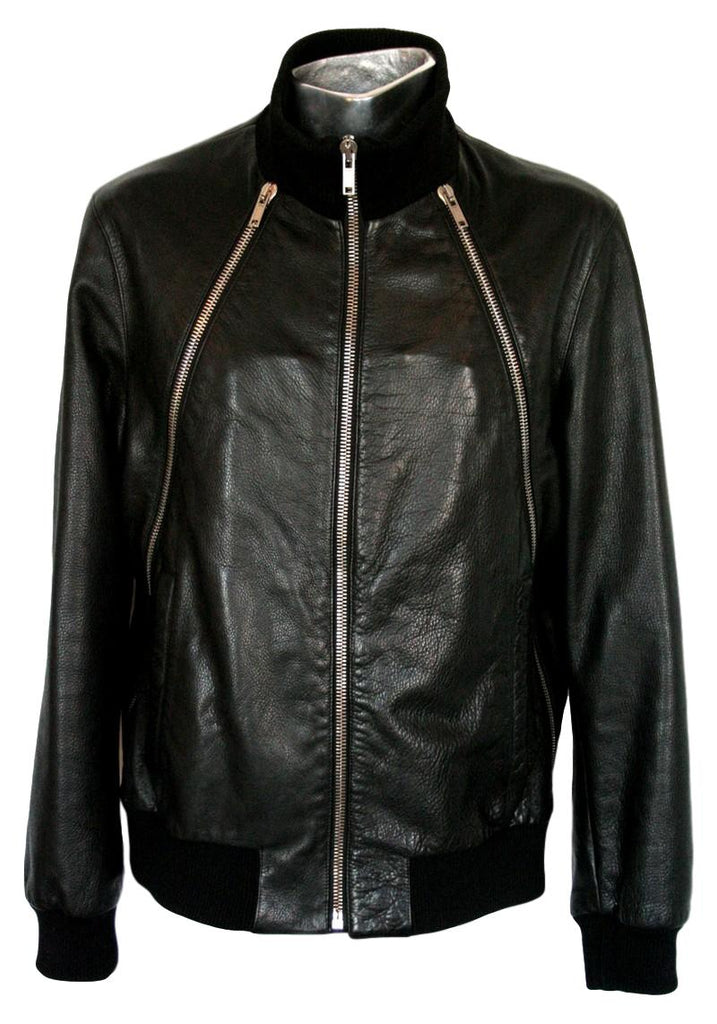 Men's Givenchy Leather Bomber Jacket - atemporali
