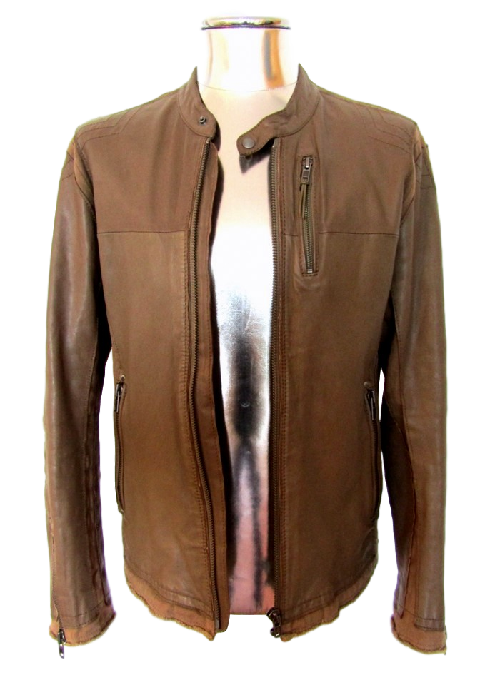 Diesel Loyd Lambskin Leather Jacket atemporali