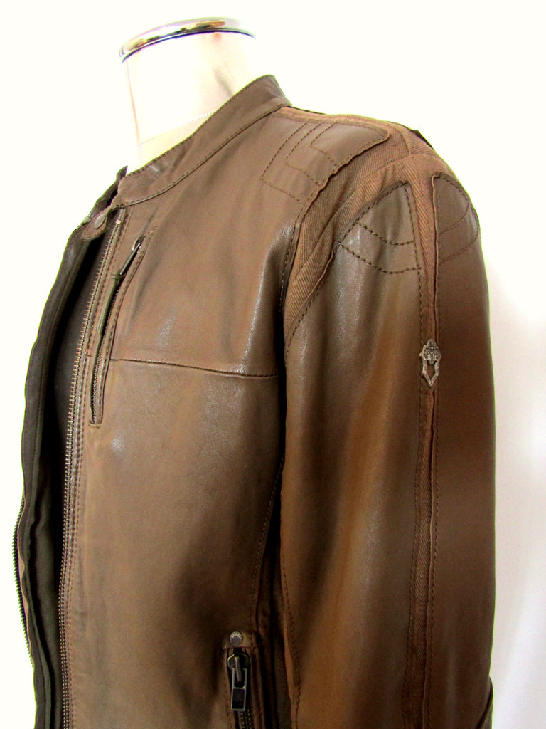 Diesel lambskin 2024 leather jacket