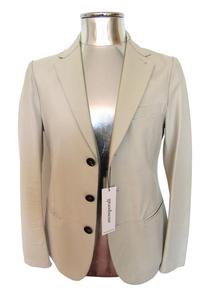 Men's Giorgio Armani Leather Blazer Jacket - atemporali