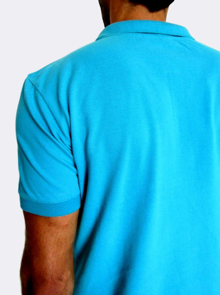 Tシャツ・カットソー BALMAIN Men Polo Shirts DH1EG010BC72SOS Blue Loose T-shirt with vintage Balmain embroidery - Men | BALMAIN