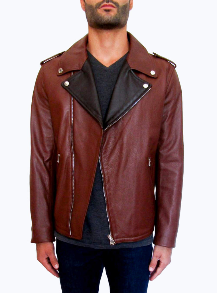 Deerskin Biker Leather Jacket