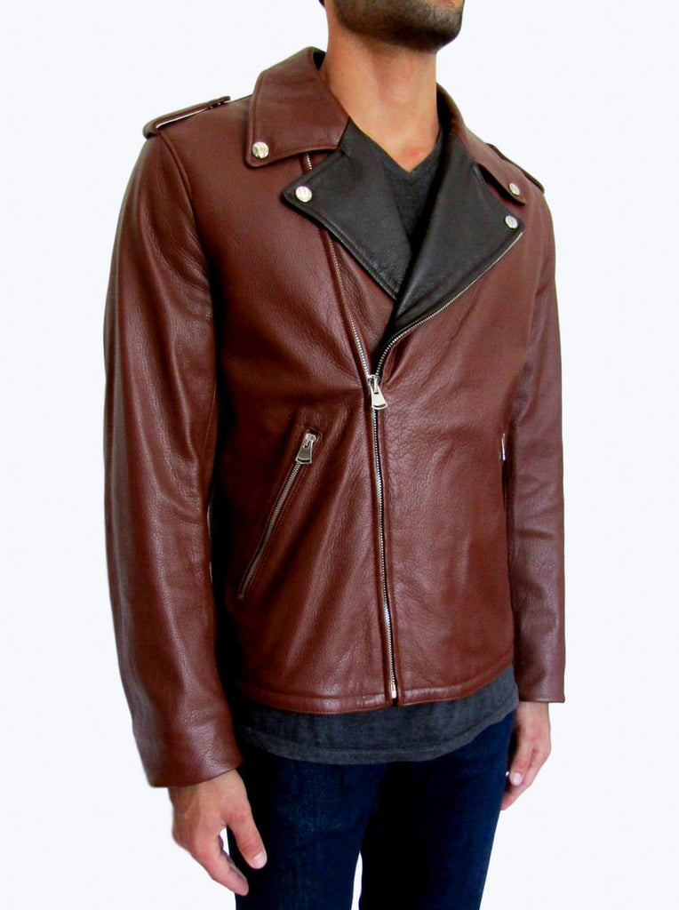 Deerskin leather jacket on sale