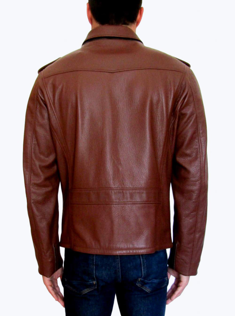 Men's deerskin leather jackets clearance