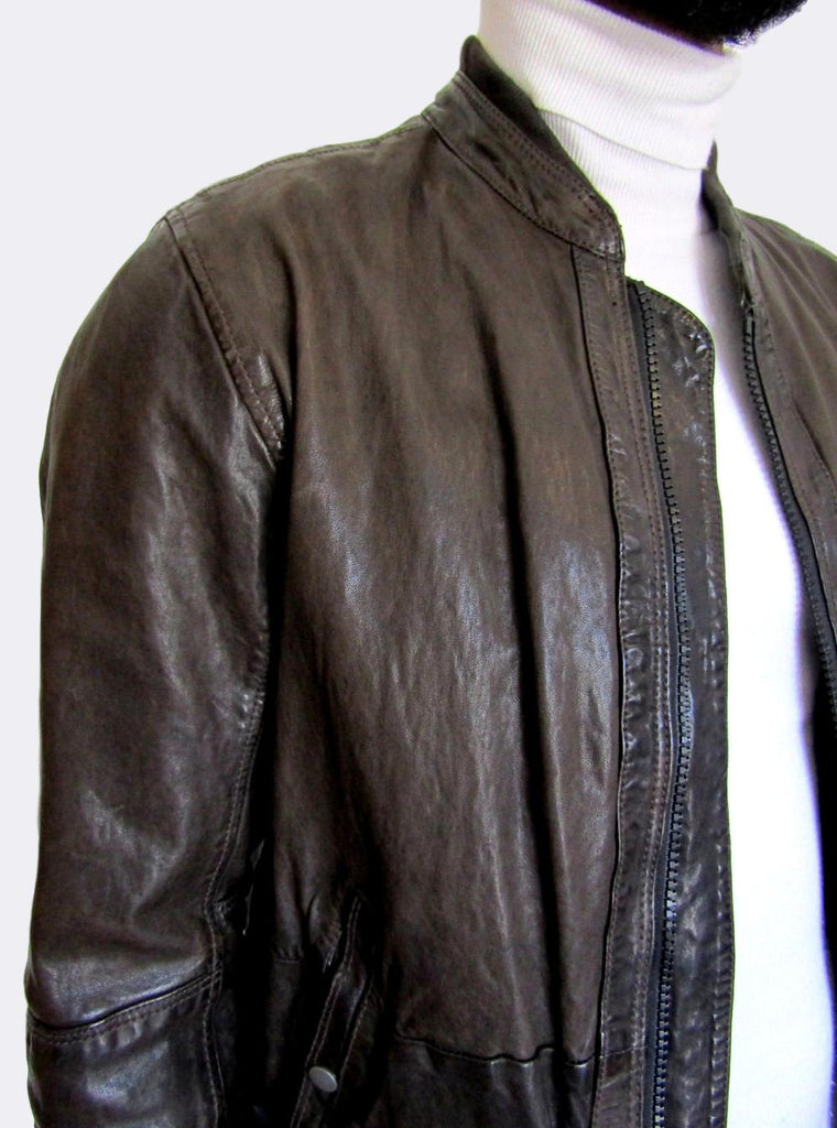 All saints store collide leather jacket