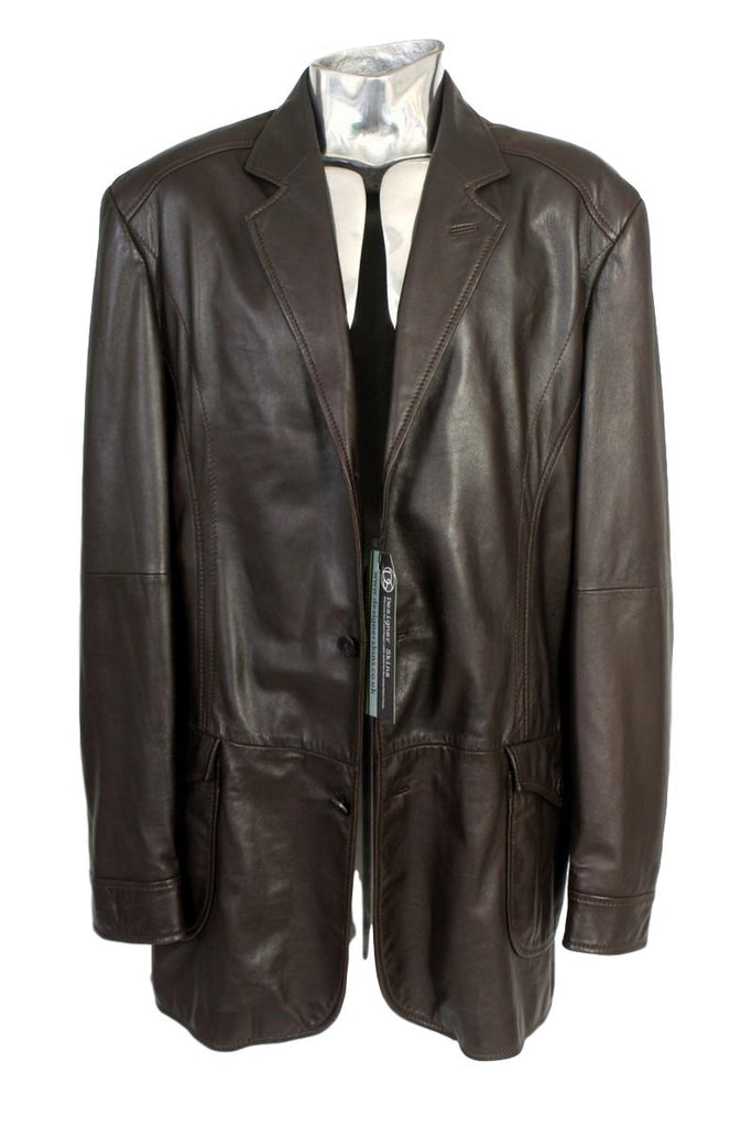 Men's Oliver Sweeney Brown Leather Jacket - atemporali