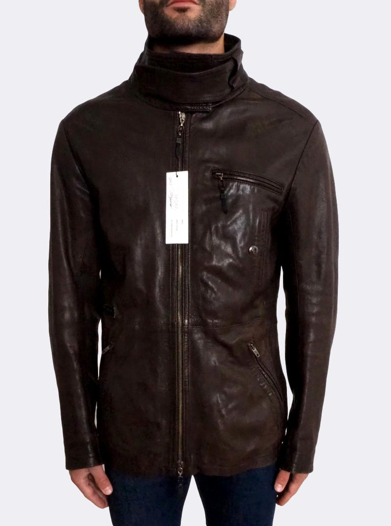 ジャケット・アウター Costume national Tight leather jacket black-leather-costume-national