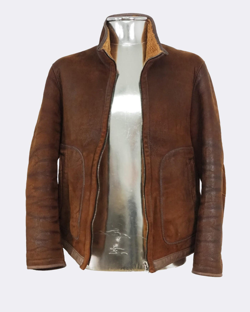 Hugo boss shearling jacket mens clearance