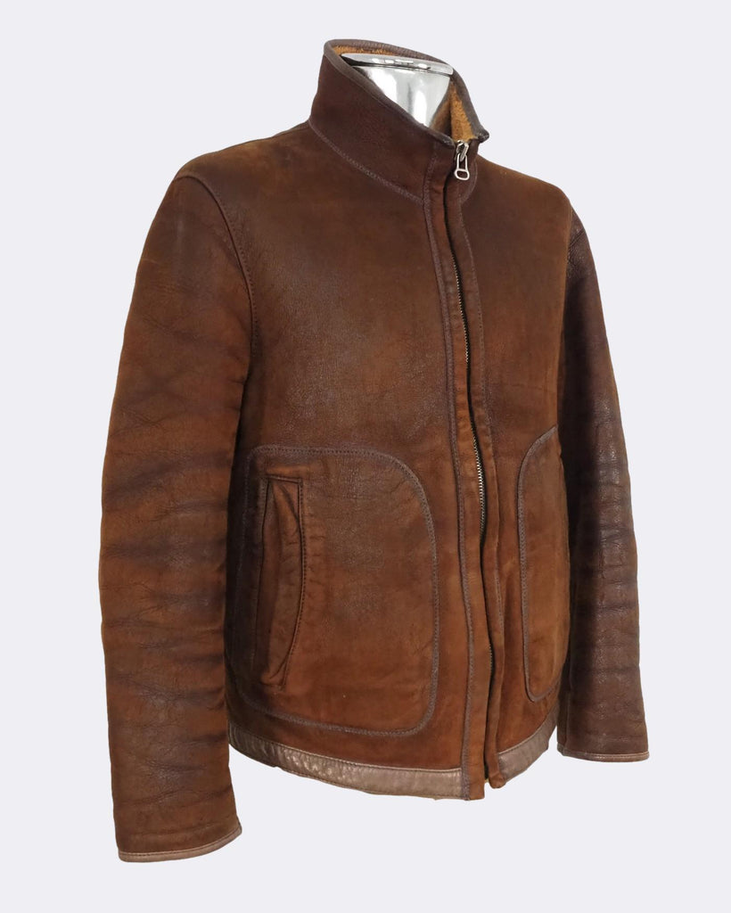 Hugo boss sheepskin jacket 2025
