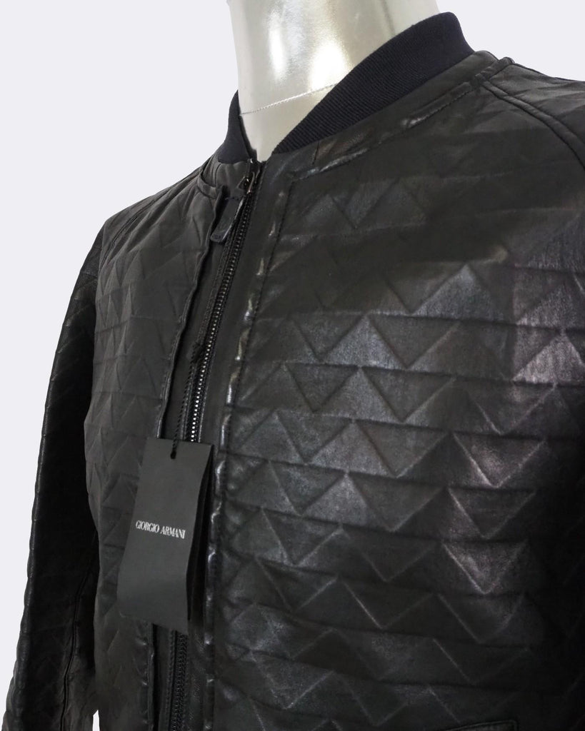Giorgio armani men's leather jacket sale
