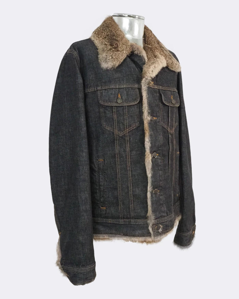 Denim jackets new arrivals with sheepskin lining