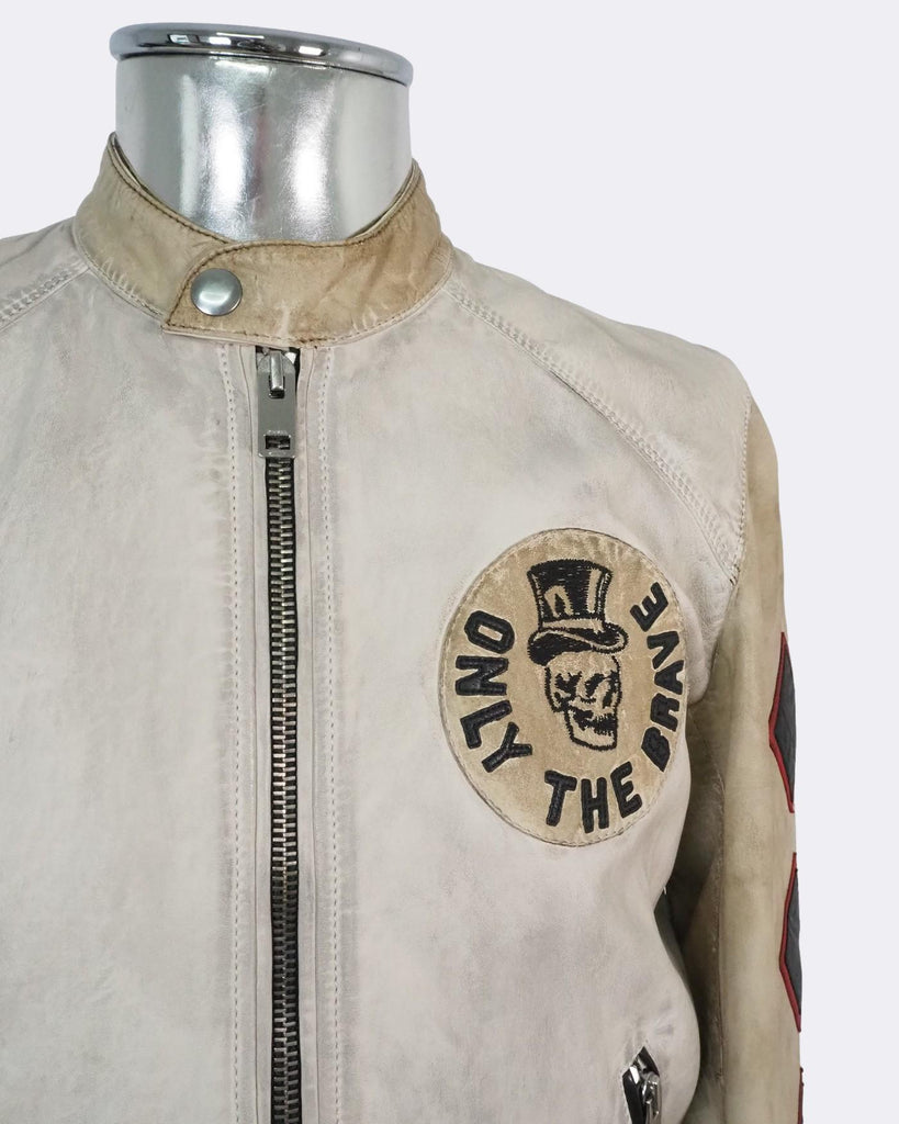 Wild Spirt Distressed Leather Jacket