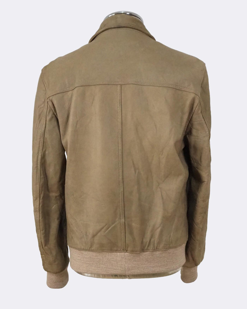 Dolce & Gabbana Multi-Pocket Leather Jacket Brown EU48