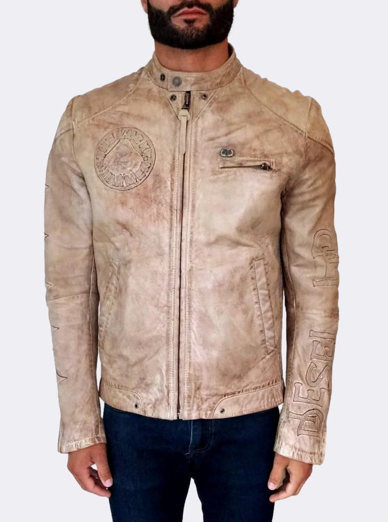 ´Lucky Charm´ Distressed Leather Jacket