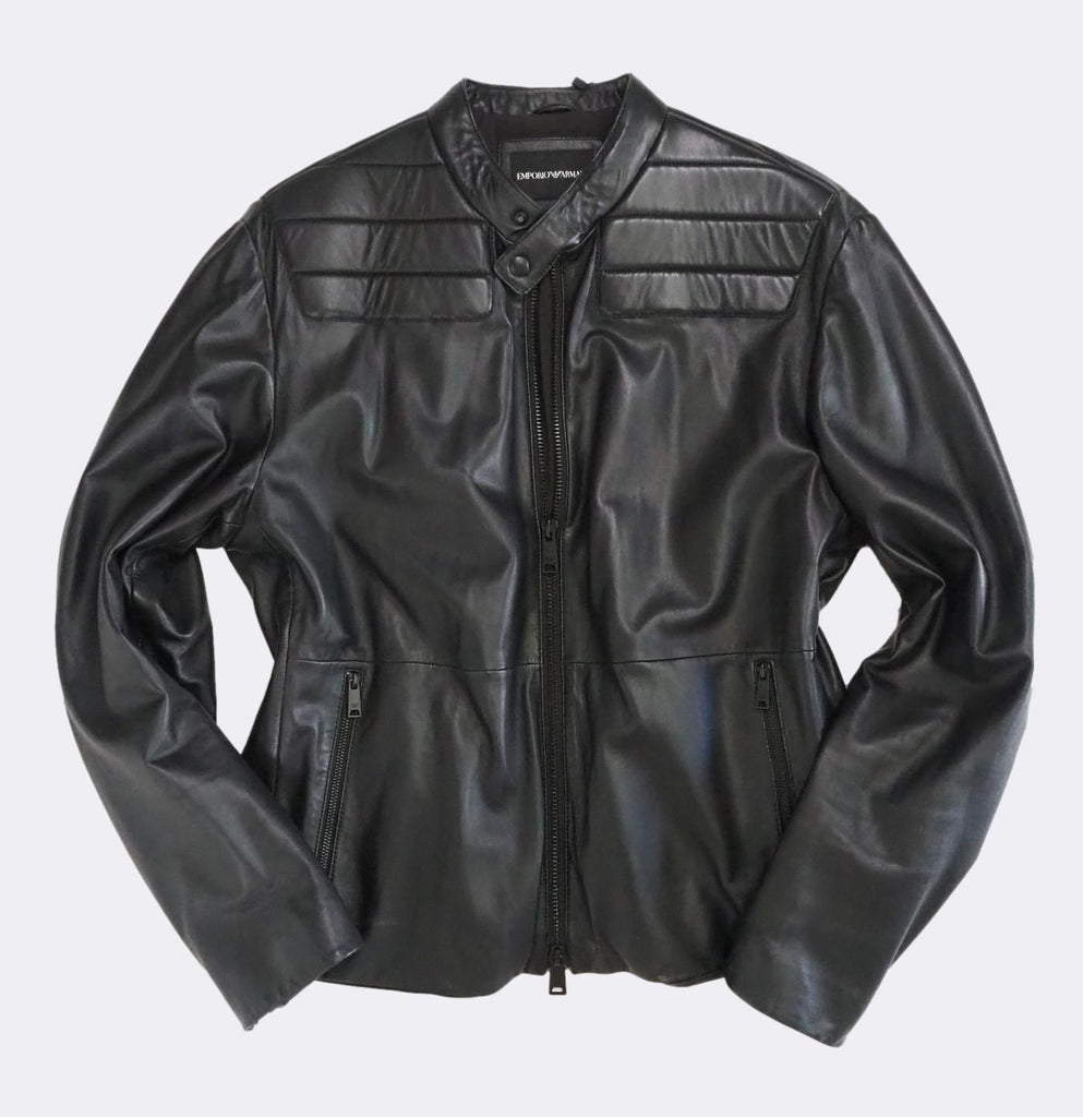 Padded Nappa Leather Jacket