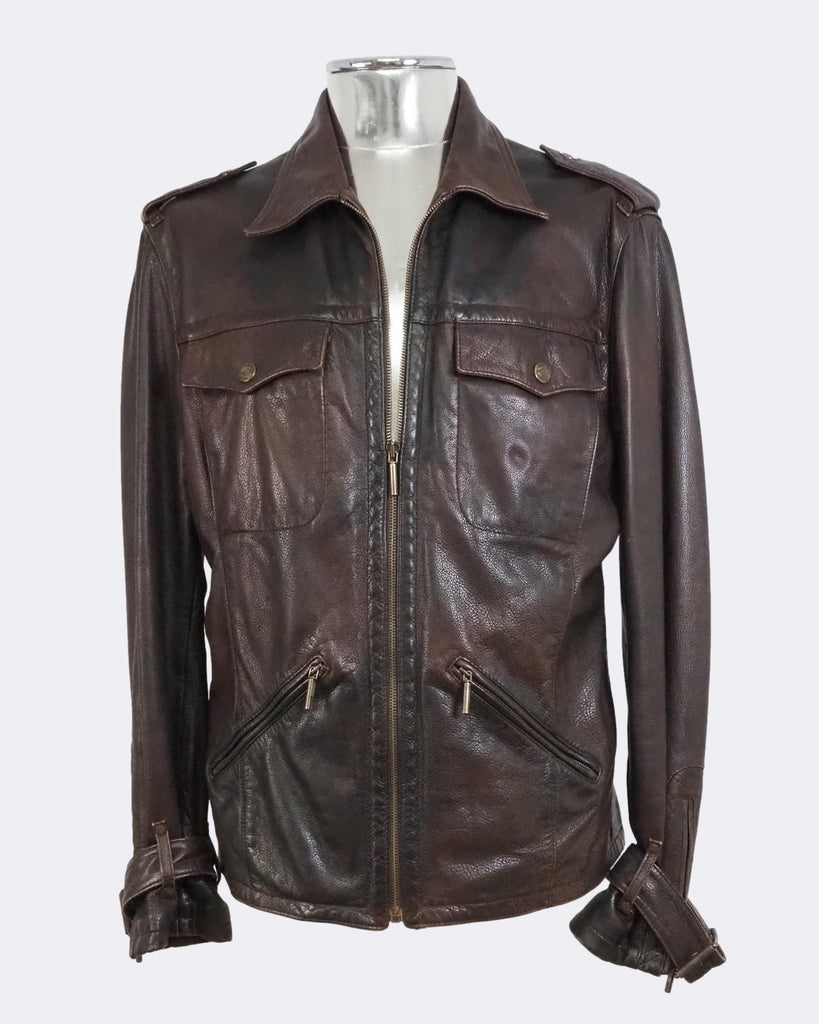 Antique Finish Leather Jacket