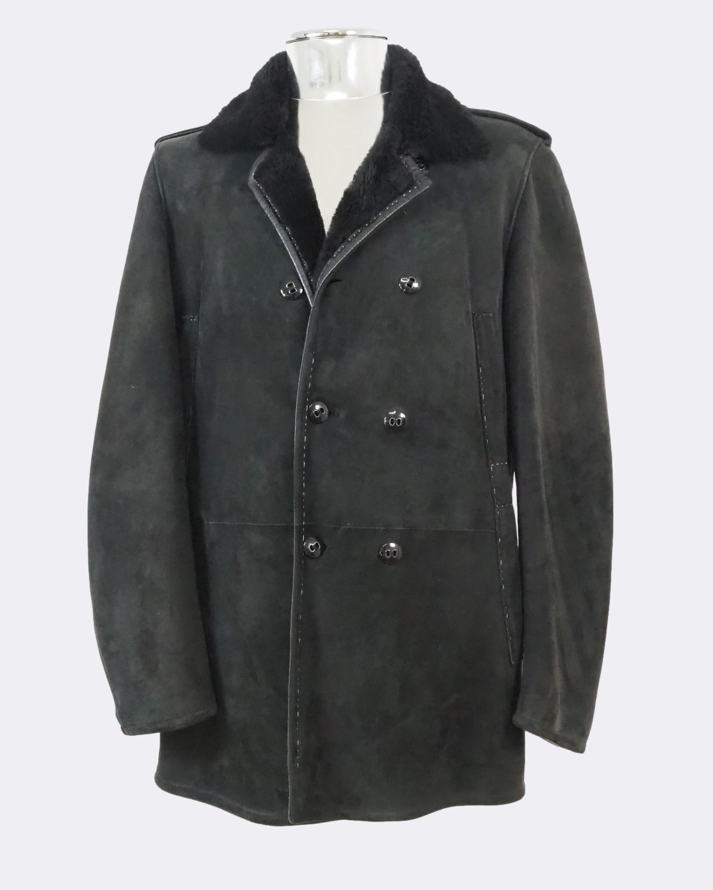 Hugo boss shearling jacket on sale mens