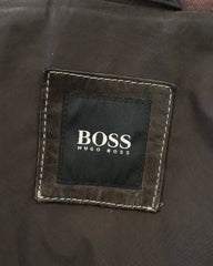 Men's Hugo Boss 'CANT' Italian Lamb Nappa Leather Jacket Brown