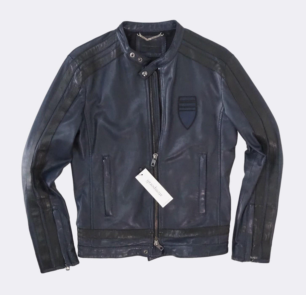 'Lystripe' Sheepskin Leather Jacket - atemporali