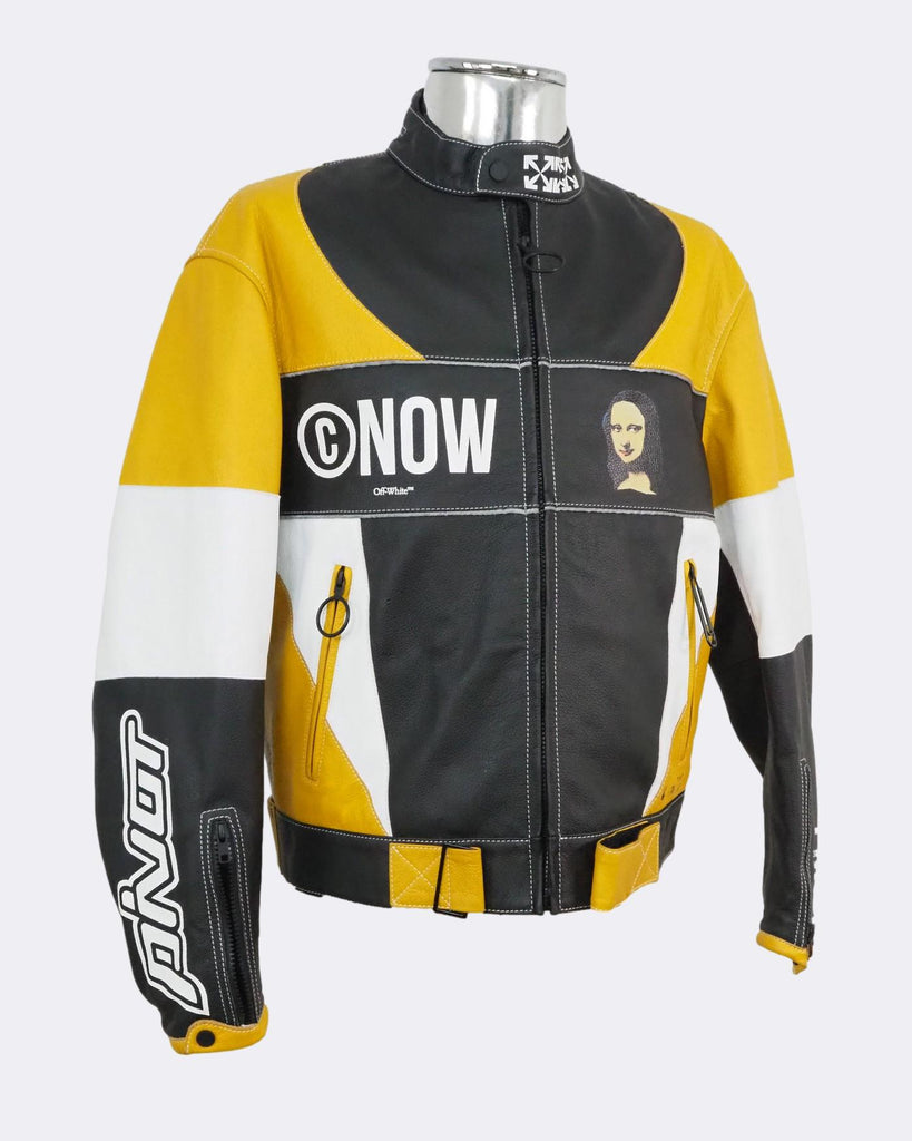 Off white black and yellow jacket Clearance