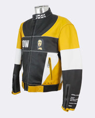 Yellow black and outlet white jacket