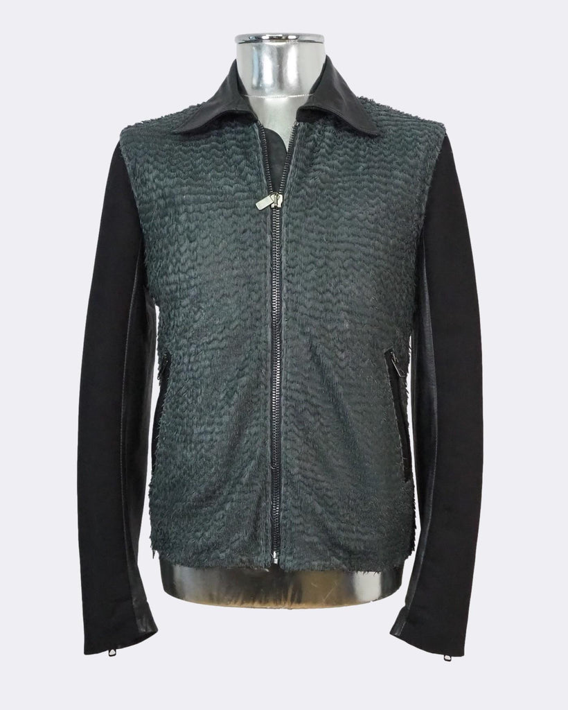 Larcoty Lambskin Fur Leather Jacket