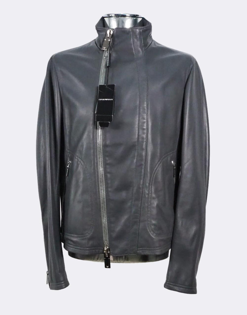 Double Zip Leather Jacket