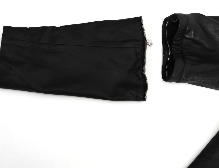 Emporio Armani Zip-off Sleeves Leather Jacket – atemporali