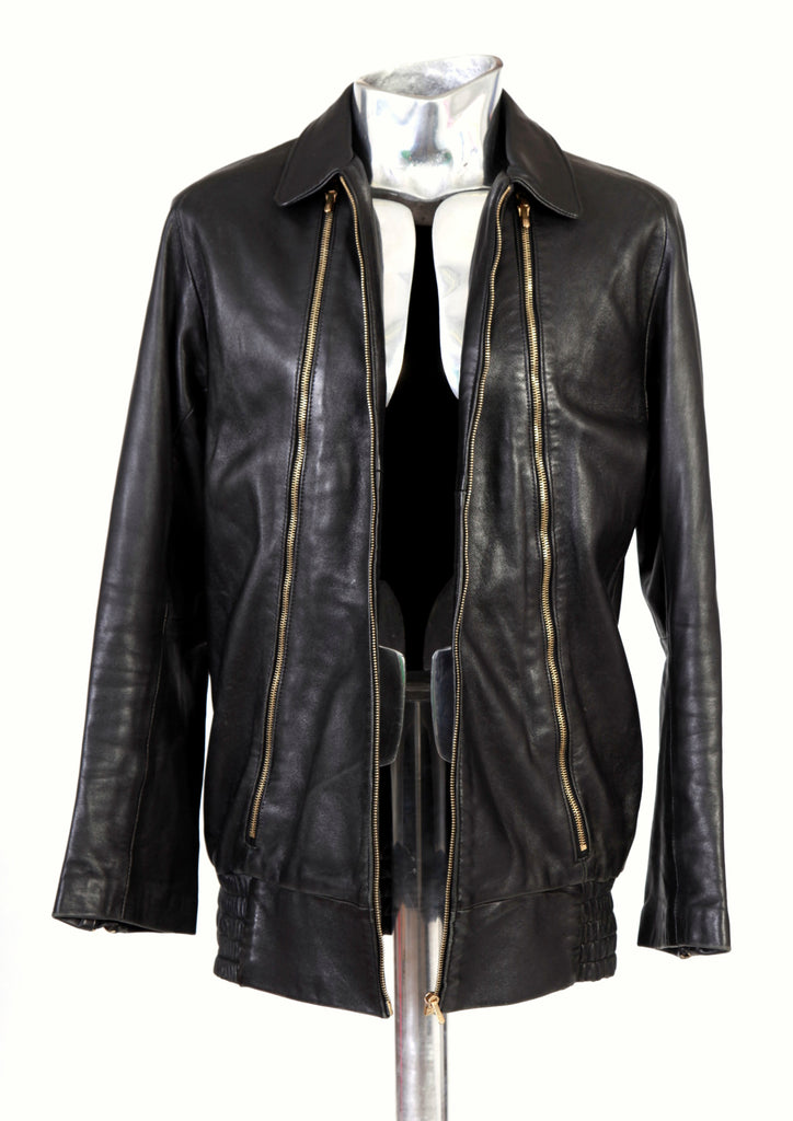 Men's BLAAK Leather Zip Jacket - atemporali
