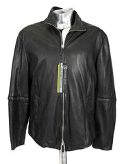 Emporio Armani Zip-off Sleeves Leather Jacket – atemporali