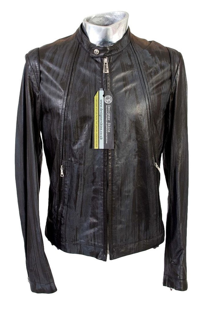 Men's John Richmond Two-tone Leather Jacket - atemporali